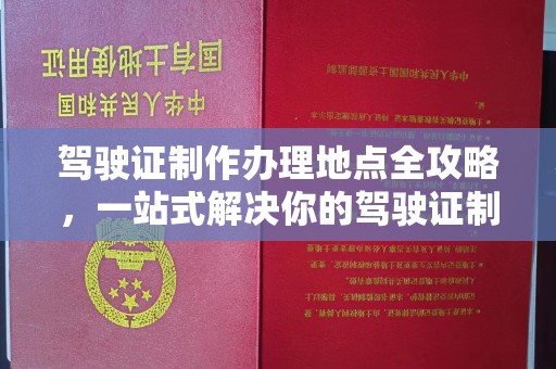 曹县驾驶证制作办理地点全攻略，一站式解决你的驾驶证制作需求