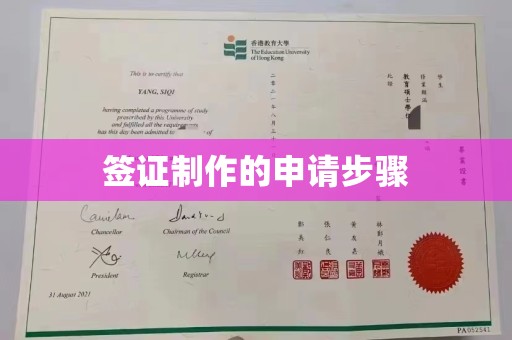 曹县签证制作的申请步骤
