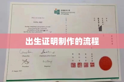 曹县出生证明制作的流程